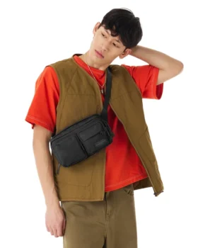BOLSO BANDOLERA DOBLE NEGRO