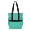BOLSO TOTE CON BOLSILLO AZUL AQUAMARINA